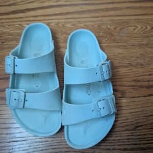 Birkenstock Kids Light Blue Double Strap Sandals